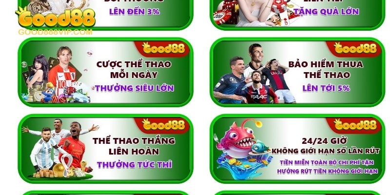 Tổng hợp các chương trình khuyến mãi thể thao Good88 hot nhất